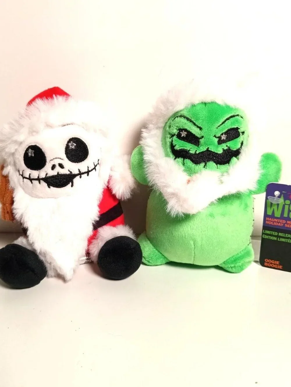 Disney Parks Wishables Nightmare Before Christmas Plush Santa Jack Oogie Boogie